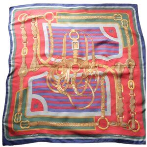 Vintage Authentic Hermes Silk Scarf 90cm (35 inch) Coaching, Forever Line